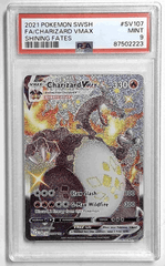 V1034: 2021: FA/CHARIZARD VMAX: SV107/SV122: SHINING FATES: PSA 9: MINT: 87502223